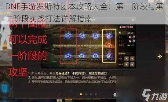 DNF手游罗斯特团本攻略大全：第一阶段与第二阶段实战打法详解指南